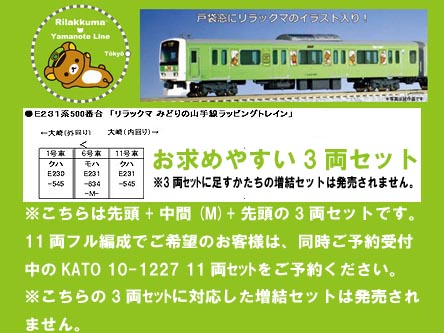 ラウンドハウス 10-934 E231系500番台「リラックマみどりの山手