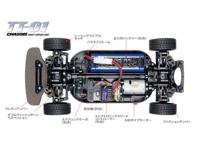 タミヤ TT01D R34GTR (未走行車) フルセット - ホビーラジコン