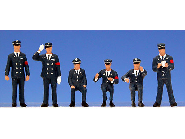 Noch 45091 Police Officers Blue Tt Scale  Figures
