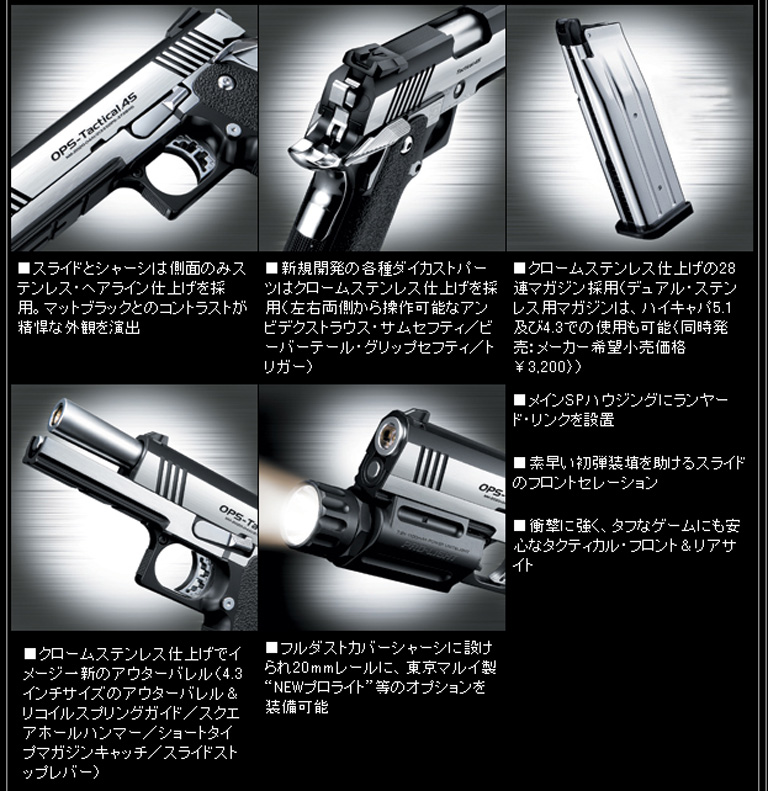 割引制度☆格安☆マルイ GAS Hi-CAPA 4.3 TACTICAL CUSTOM☆ ガスガン