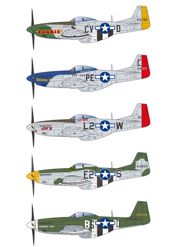 プラッツ PDR-1 1/144 WW.II アメリカ軍 P-51D マスタンク? (2機セット