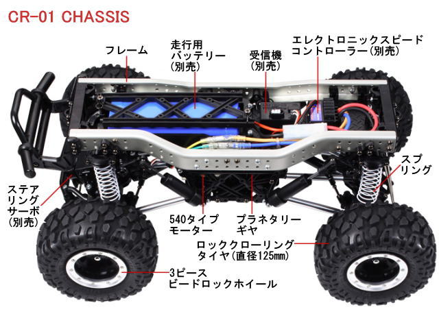 TAMIYA タミヤ CR-01用 アルミパーツ 25点セット - ホビーラジコン