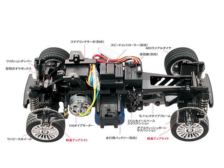 タミヤ 58427 フィアット500 （M-03Mシャーシ） 本体キット | 鉄道模型