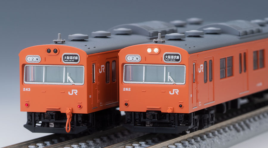 トミックス 98455 103系 ＪＲ西日本仕様・黒サッシ・オレンジ 基本4両 