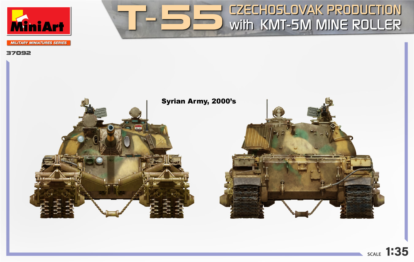 ミニアート MA37092 1/35 T-55チェコスロバキア製 KMT-5Mマイン