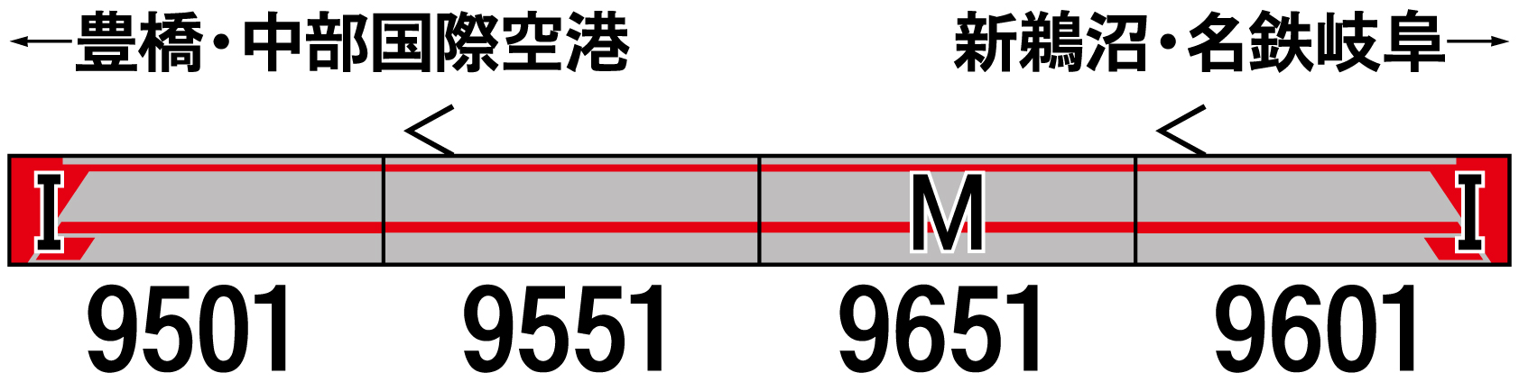 グリーンマックス 31587 名鉄9500系 基本4両セット Nゲージ | ホビーショップタムタム 通販 鉄道模型