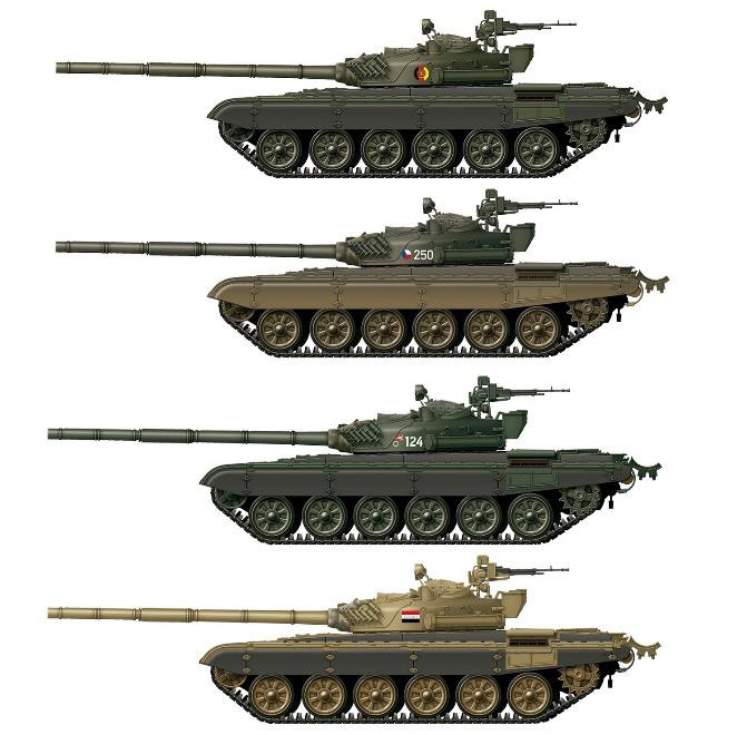 1/35 T-72B/B1主力戦車 `コンタークト1` ソ連軍 未組立品 - 模型/プラモデル