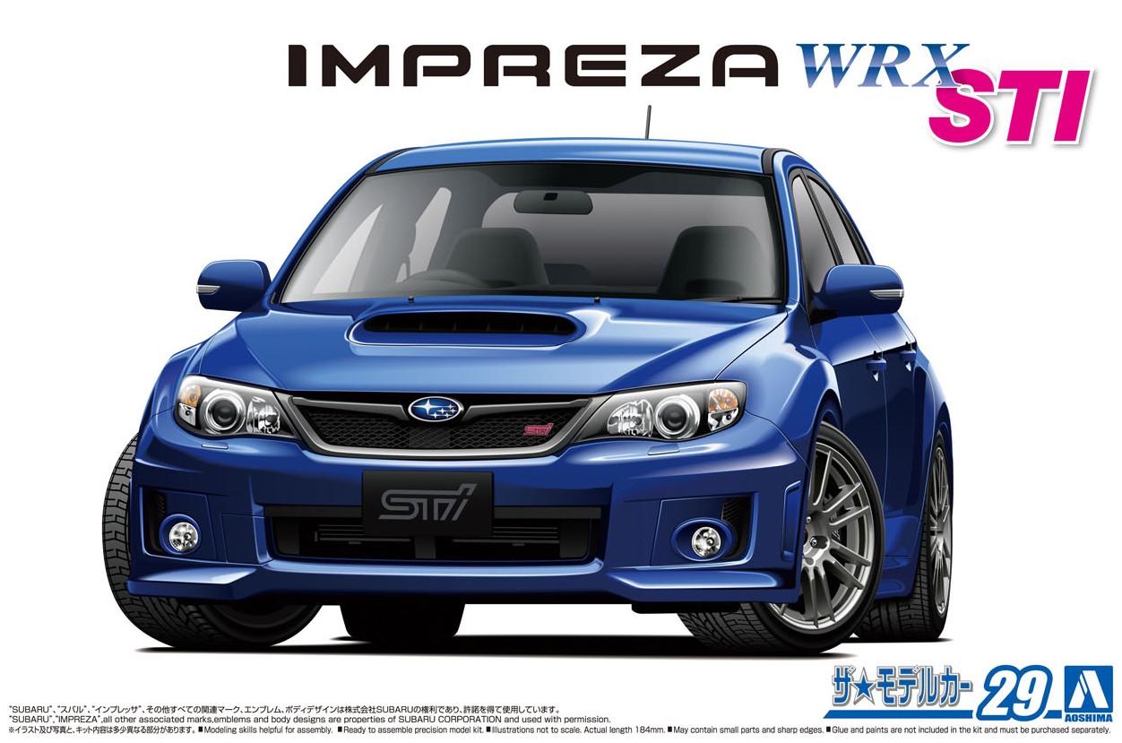 アオシマ ザ・モデルカー No.29 1/24 スバル GRB インプレッサWRX STI 