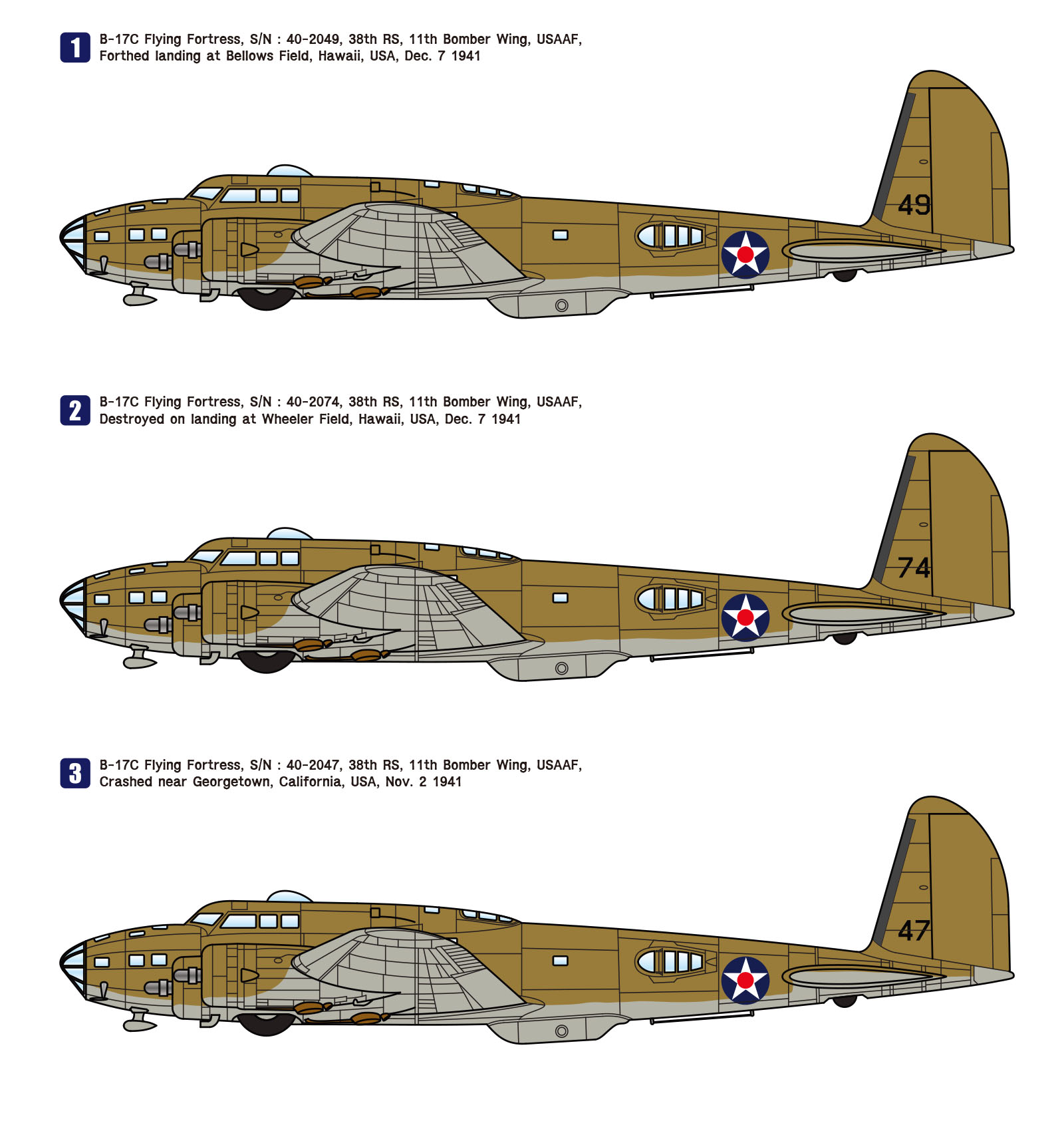 貴重！ B-17・１/72。B-17・1/72。ドントレス ３機まとめて！-