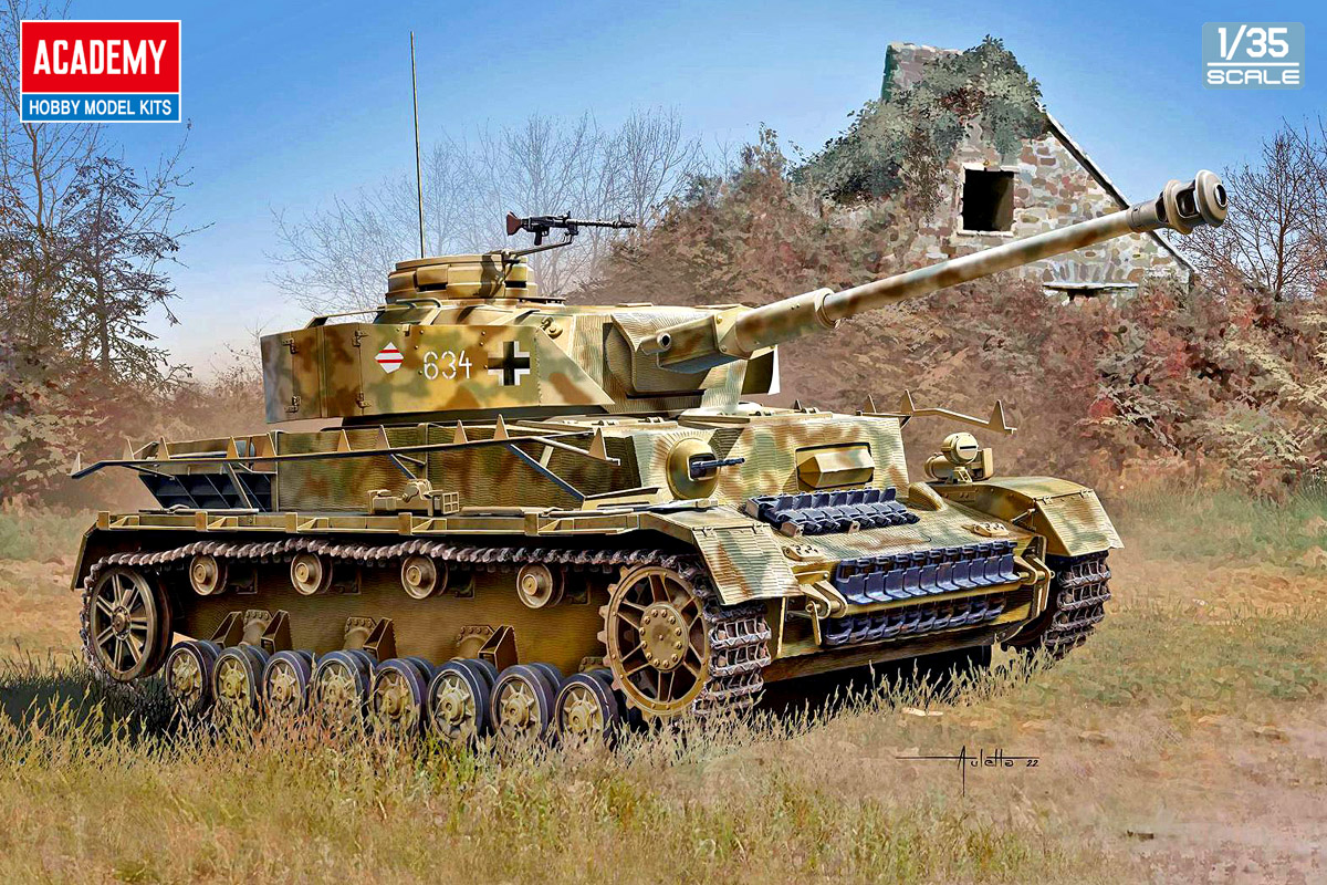 【超歓迎低価】ラジコン改造済　１/35s Ⅳ号戦車H型（初期）冬仕様 戦車、軍用車両