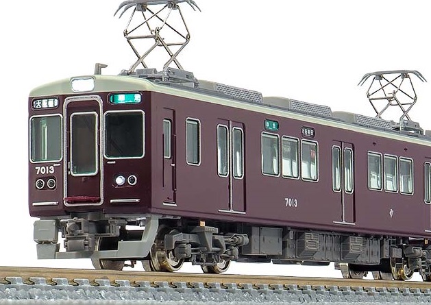 美品(新品) グリーンマックス　阪急7000系リニューアル車・神戸線・7013編成 鉄道模型