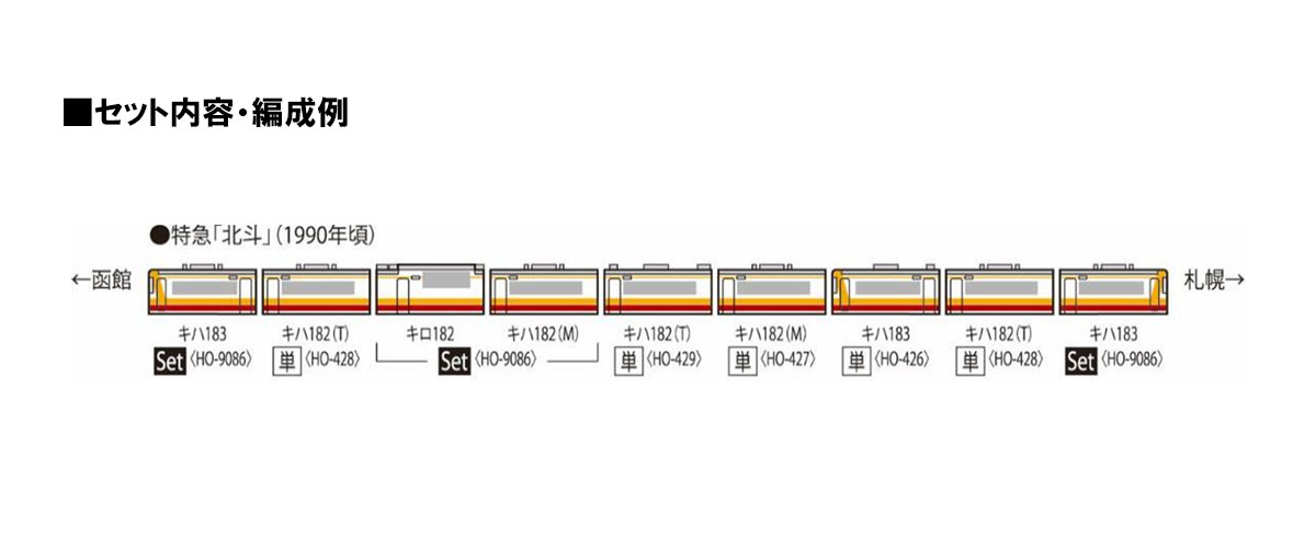 トミックス HO-427 キハ182-500形 M HOゲージ | 鉄道模型 通販 ホビー 