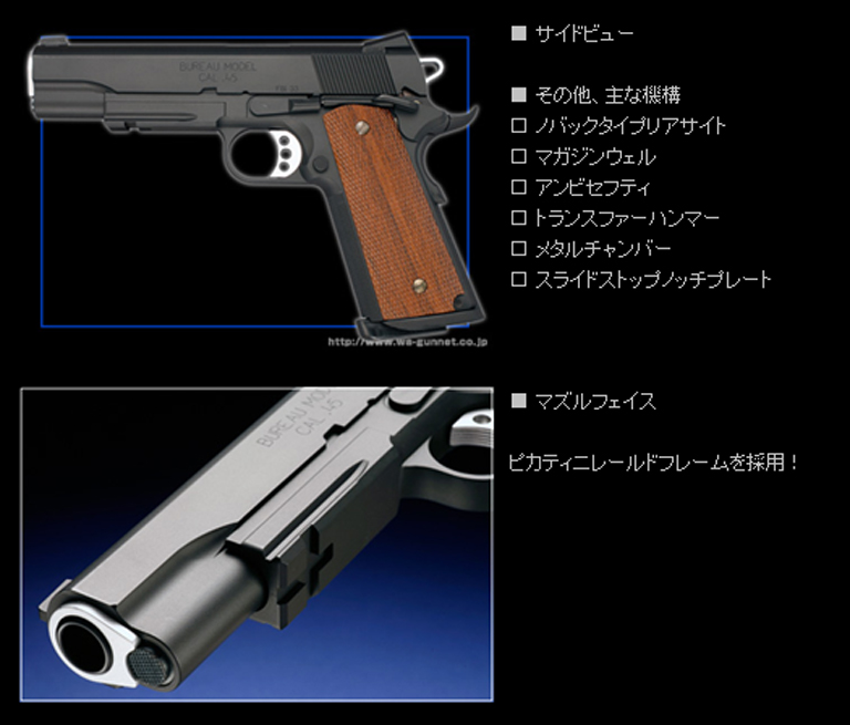 ウエスタンアームズ WA FBIカスタム ライトレール* | 鉄道模型