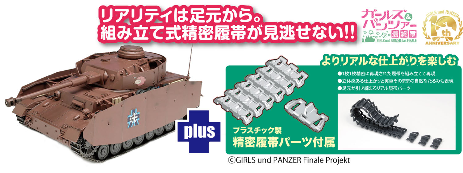 プラッツ GP-82 ガールズ&パンツァー 最終章 1/35 Ⅳ号戦車H型 （D型改