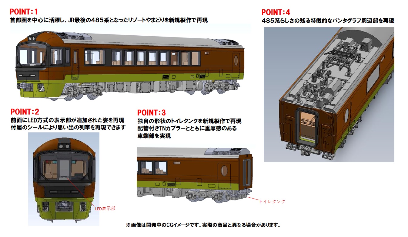 四季島TOMIX 98822 485系700番台〈リゾートやまどり〉【新品,未使用品】