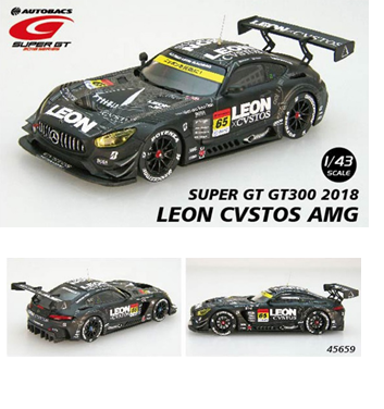 □エブロ 1/43 2018 LEON CVSTOS AMG #65 スーパーGT GT300-