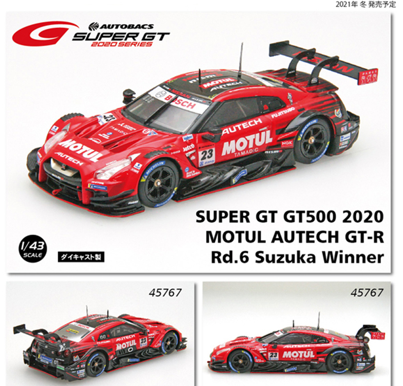 1/43 MOTUL AUTECH GT-R SUPER GT GT500 2020 Rd.6 Suzuka Winner No