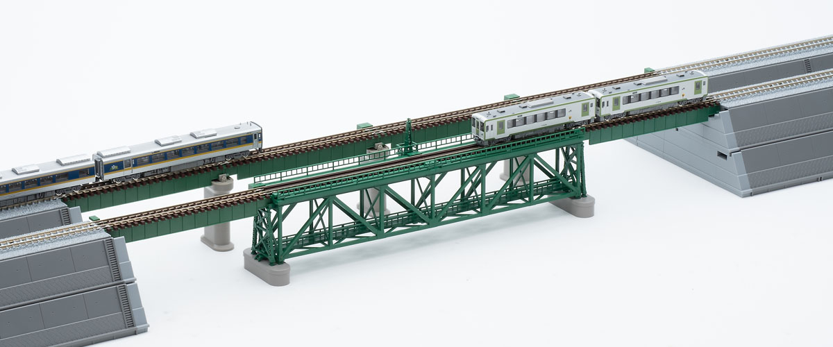トミックス 3267 上路式単線トラス鉄橋S280 F 深緑 PC橋脚・2本付 Ｎ 