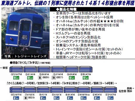 トミックス 9501 オハネ14 | 鉄道模型 通販 ホビーショップタムタム