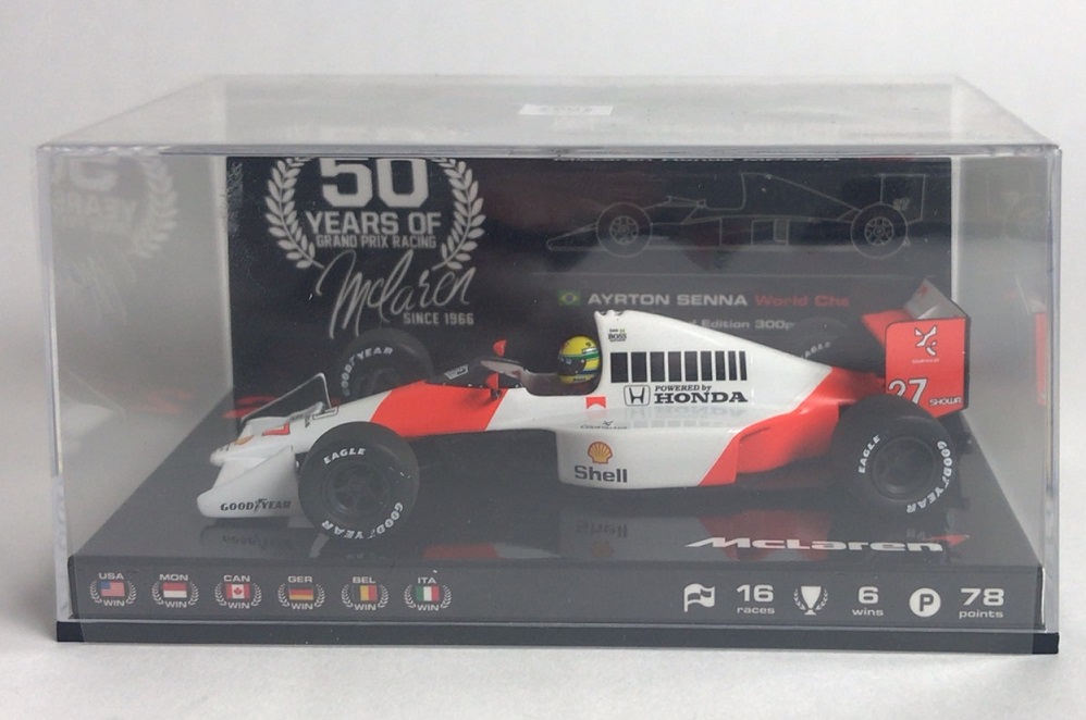 ミニチャンプス 1/43 Mc-ES-1622-09 マクラーレンMP4/5B Ayrton Senna