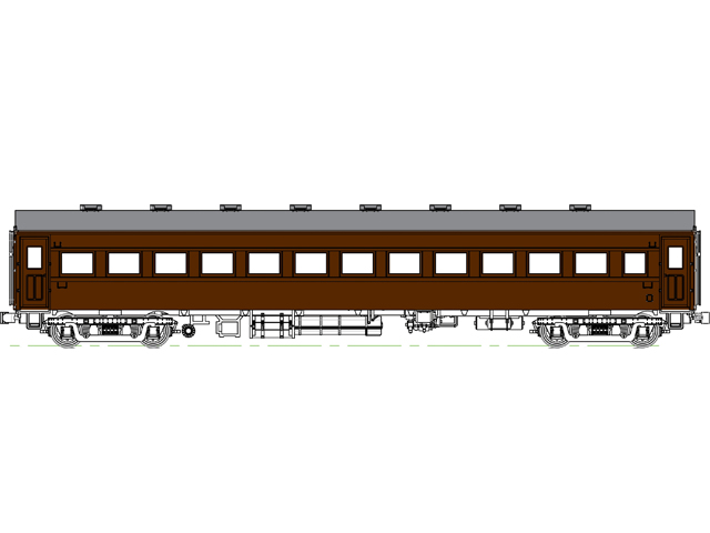 トラムウェイ TW61-02B 国鉄オハフ61ぶどう2号 HOゲージ | 鉄道模型 
