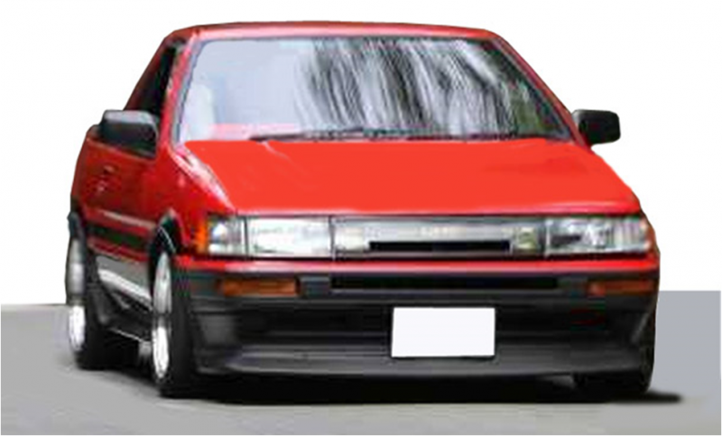 1/43 トヨタ カローラ レビン AE86 2ドア GT APEX レッド/ブラック