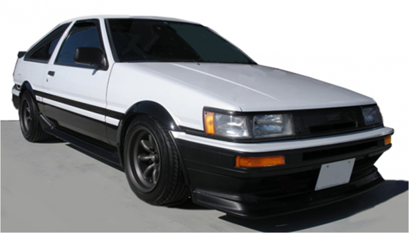1/43 トヨタ カローラ レビン AE86 3ドア GT APEX ホワイト/ブラック 