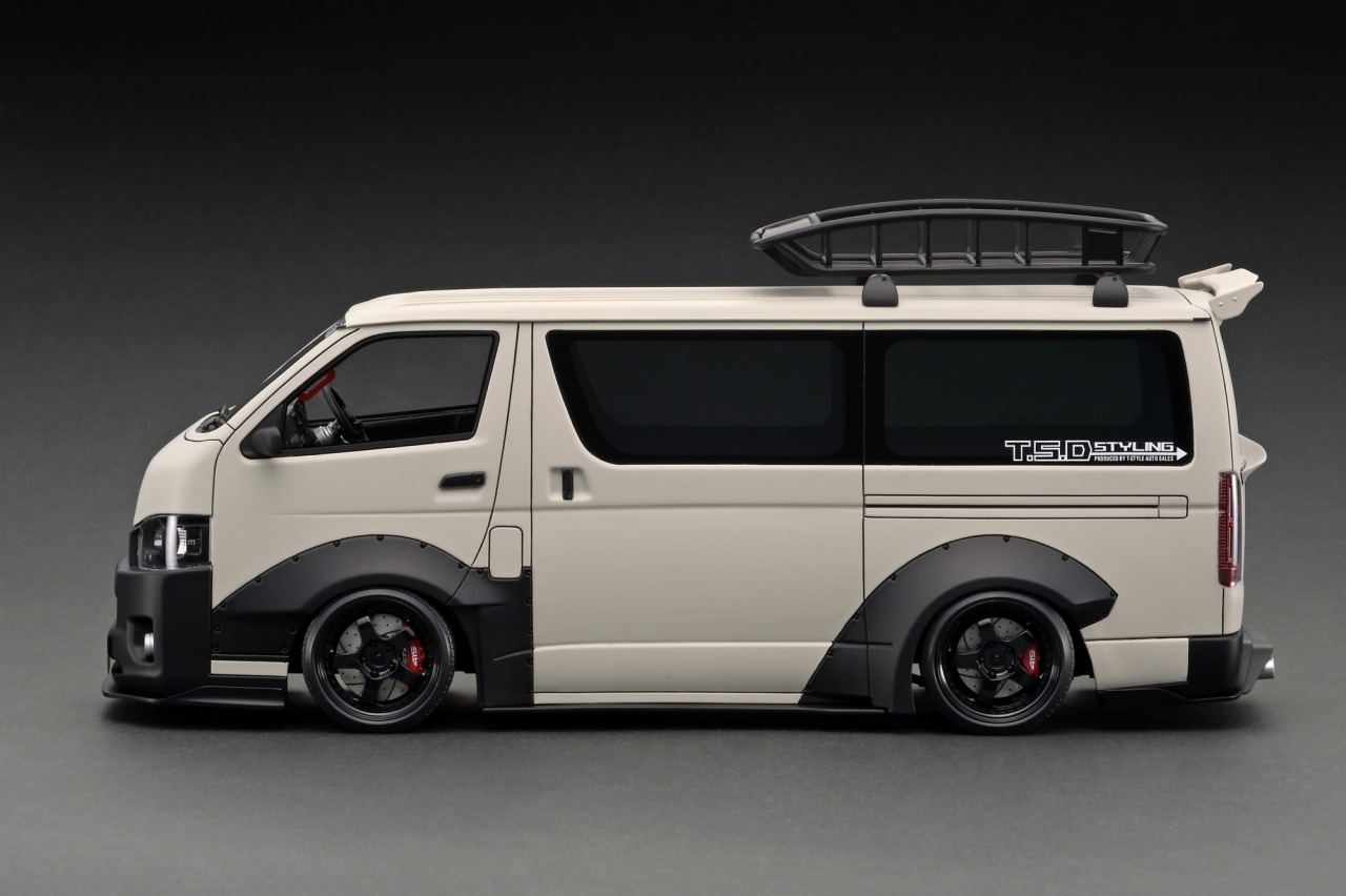 1/18 T・S・D WORKS HIACE Matte Sand Beige With Roof Rack | ホビー