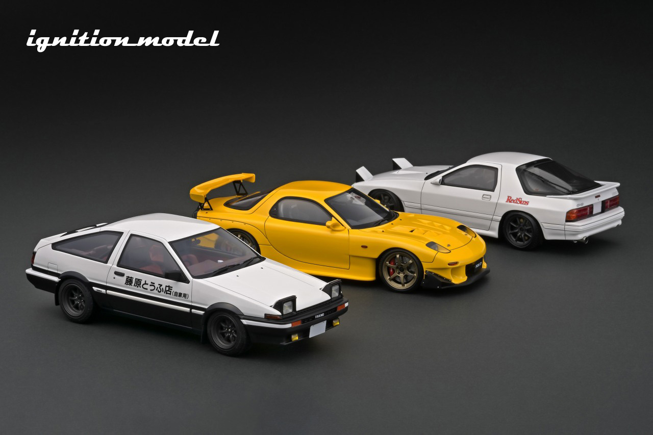 1/18 INITIAL D Mazda RX-7 (FD3S) Yellow| ホビーショップタムタム