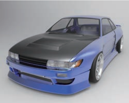 1/10 ADICTION 日産 S13 シルビア 未組み立て ボディ