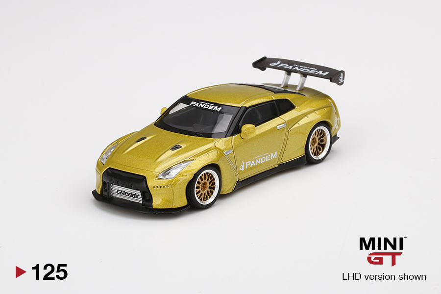 MINI-GT 1/64 Pandem Nissan GT-R R35 GTウイング コスモポリタン