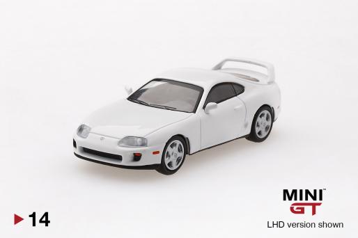 MINI-GT 1/64 Toyota スープラ(JZA80) スーパーホワイト(右ハンドル