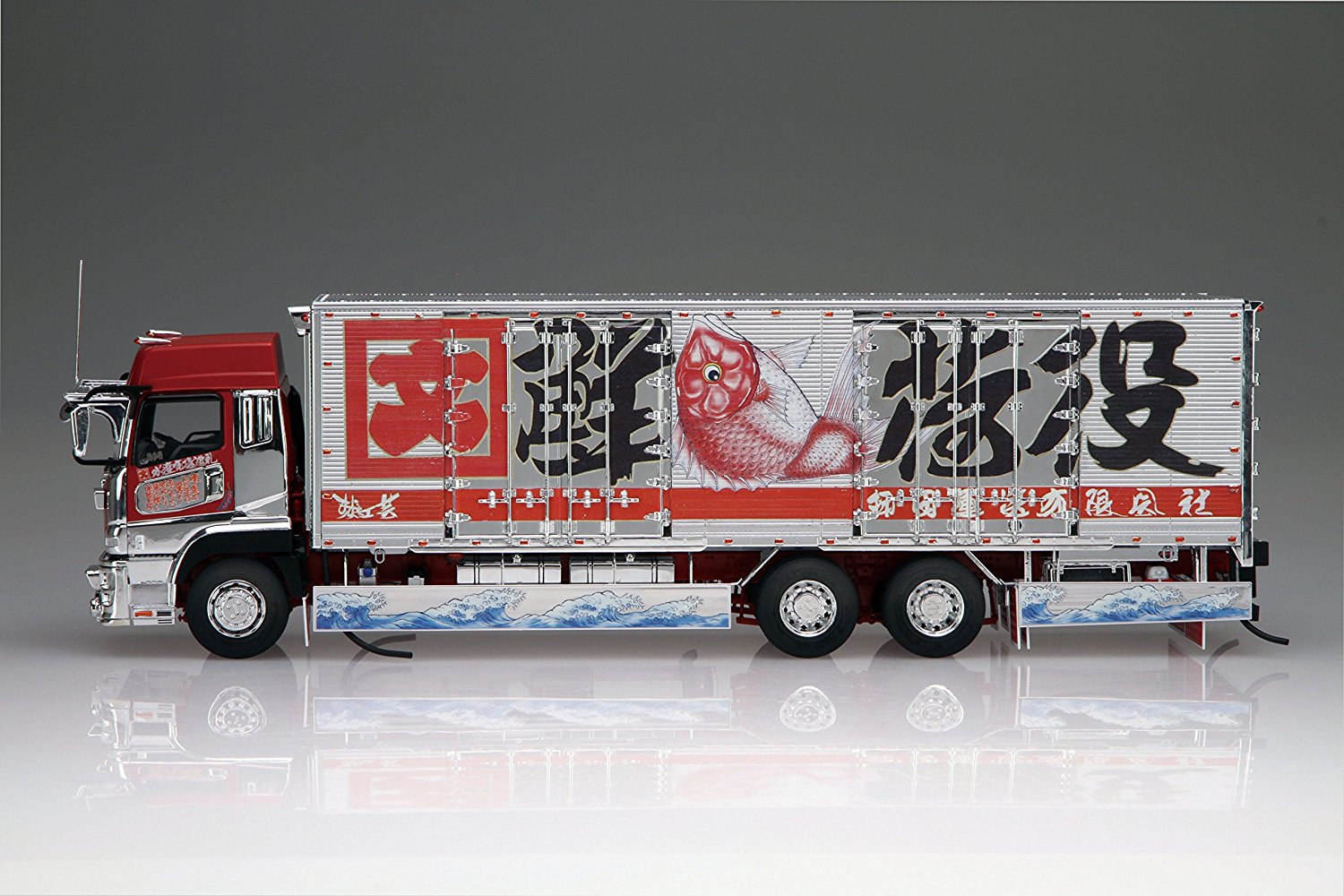 アオシマ 1/32 デコトラ 押田運送 二代目角文観光 完成品 - 模型 