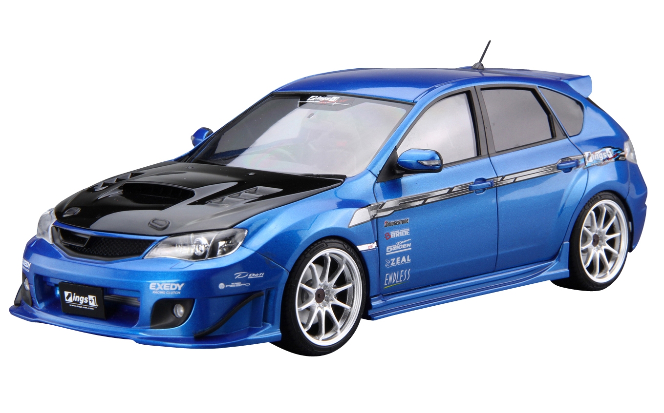 アオシマ ザ・チューンドカー No.35 1/24 ings GRBインプレッサ WRX