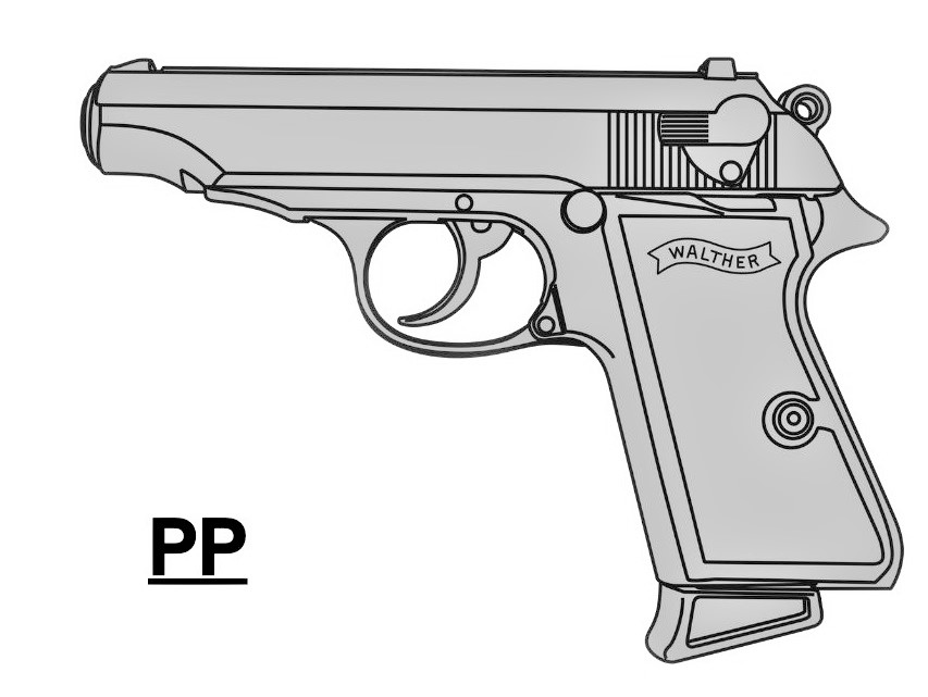 マルシン 5㎜PFC発火モデルガン Walther PP シルバーABS 組立キット