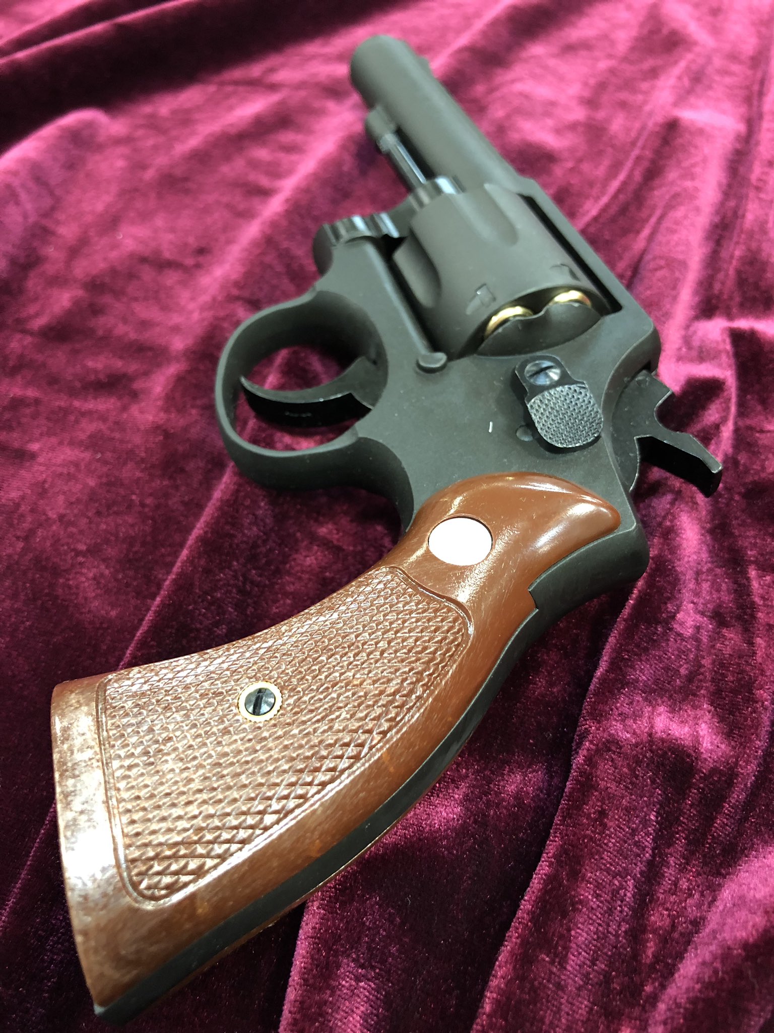 マルシン S&W M10 Military&Police ブラックHW チェッカープラグリップ