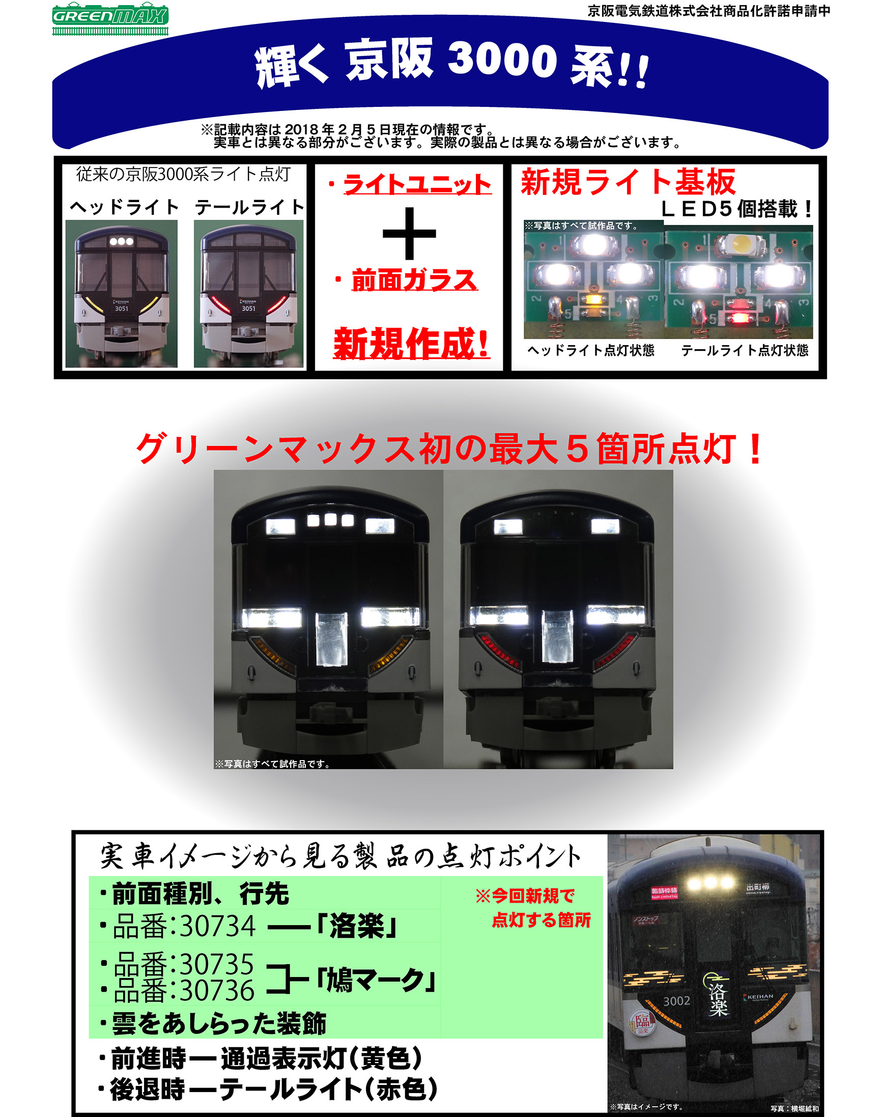 グリーンマックス 30736 京阪3000系「京阪特急」基本4両セット 鉄道 