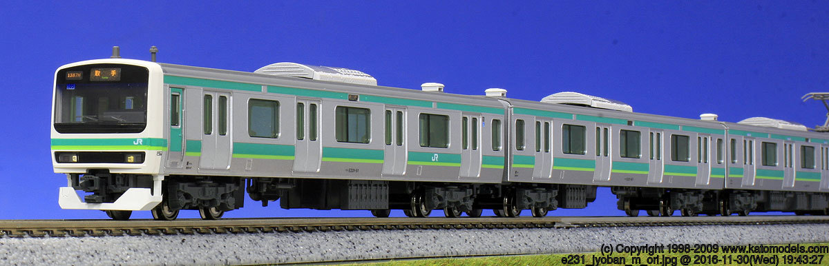 KATO 室内灯付 E231系 常磐線・上野東京ライン 10両編成セット