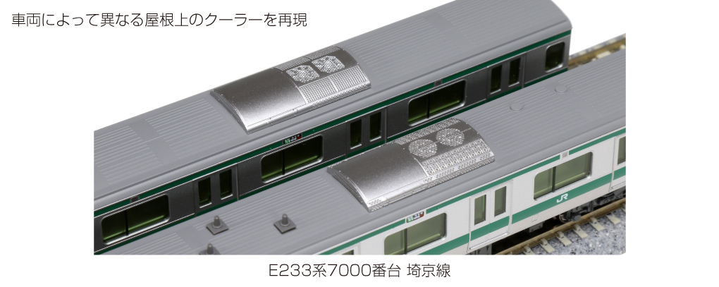 Ｎゲージ　KATO　JR東日本埼京線E233系基本6両アンテナ等は取り付けていません
