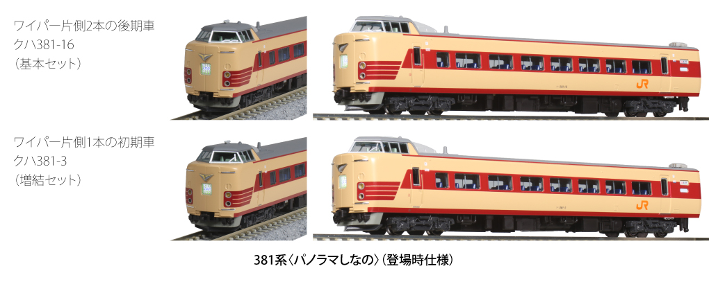 KATO 10-1690 381系 パノラマしなの 登場時仕様 基本6両セット | 鉄道 