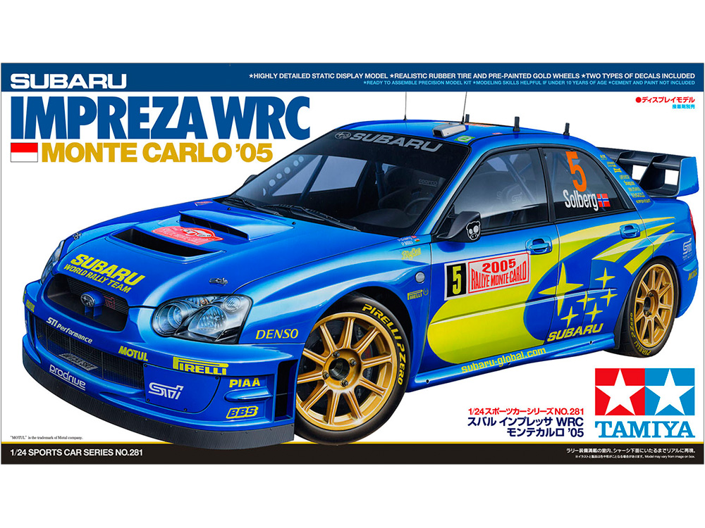 1/24 スバル インプレッサ WRC モンテカルロ '05 | 鉄道模型・プラモデル・ラジコン・ガン・ミリタリー・フィギュア・ミニカー  玩具(おもちゃ) の通販サイト