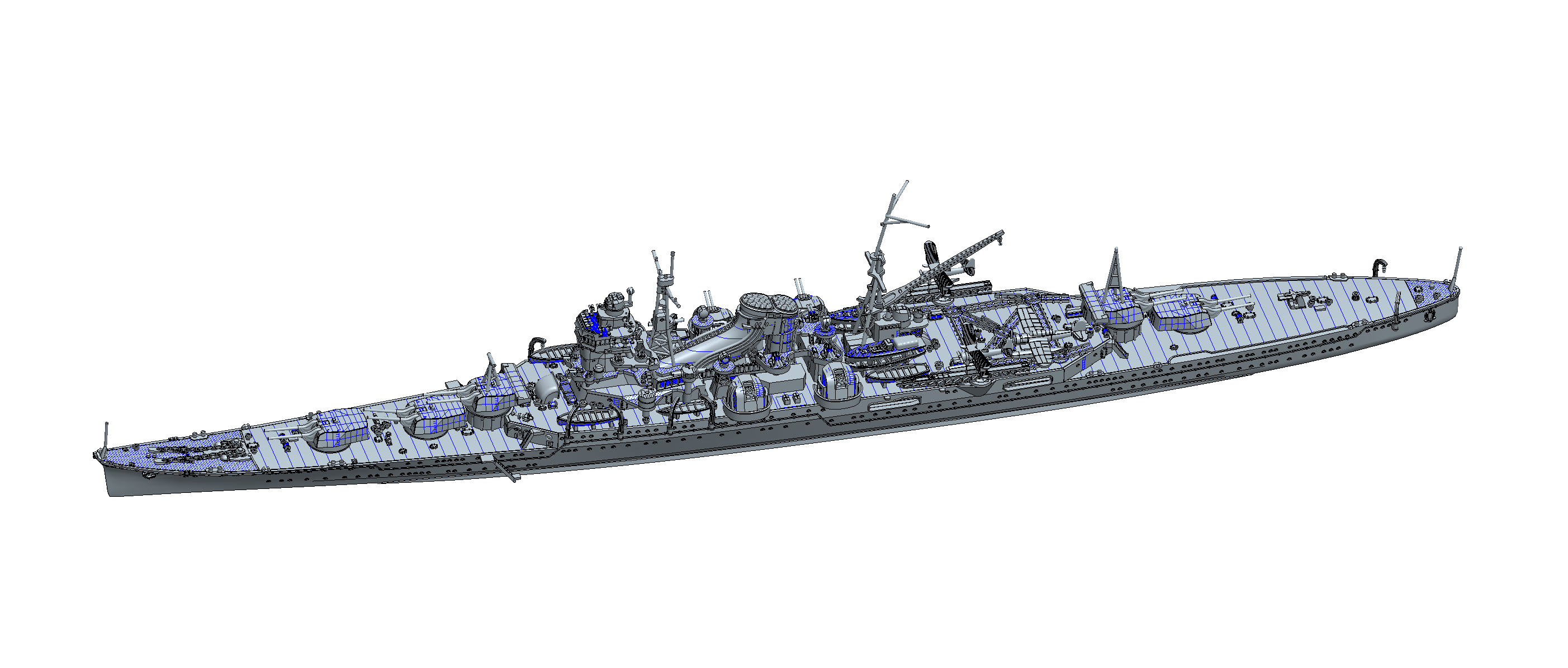1/700 日本海軍重巡洋艦 最上（昭和17年） | 鉄道模型・プラモデル 