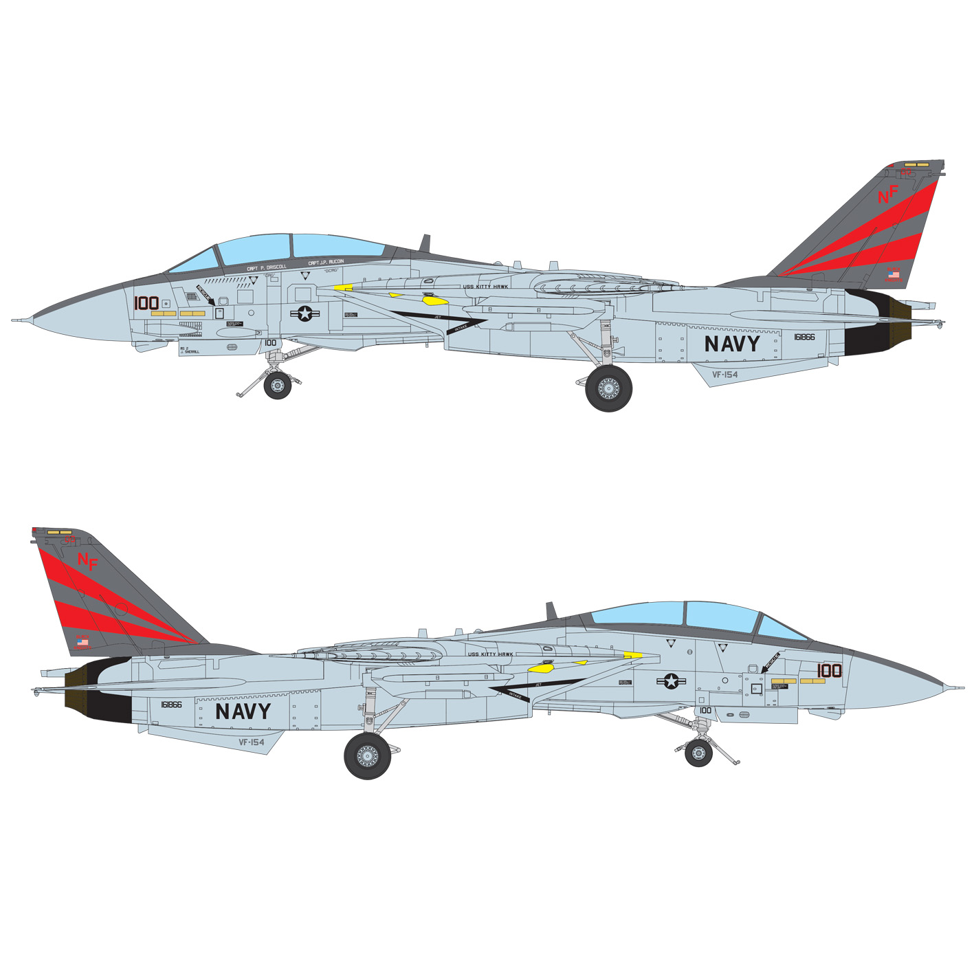 フジミ　1/72 F-14Aトムキャットスペシャルマーキングロイヤルコレクション