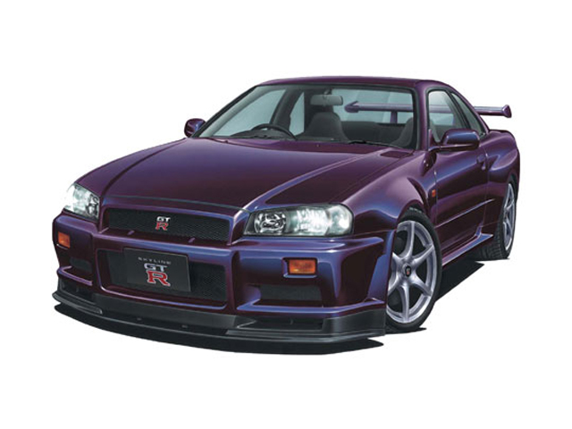 Aa 1/18 NISSAN スカイライン GT-R (R34) V-SPECⅡ ミッドナイト 