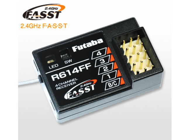 フタバ FASST 2.4GHz 4CH 受信機 R614FS ラジコン タミヤ