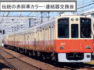 マイクロエース A6494 阪神8000系(8231～8232)旧塗装・連結器交換6両 