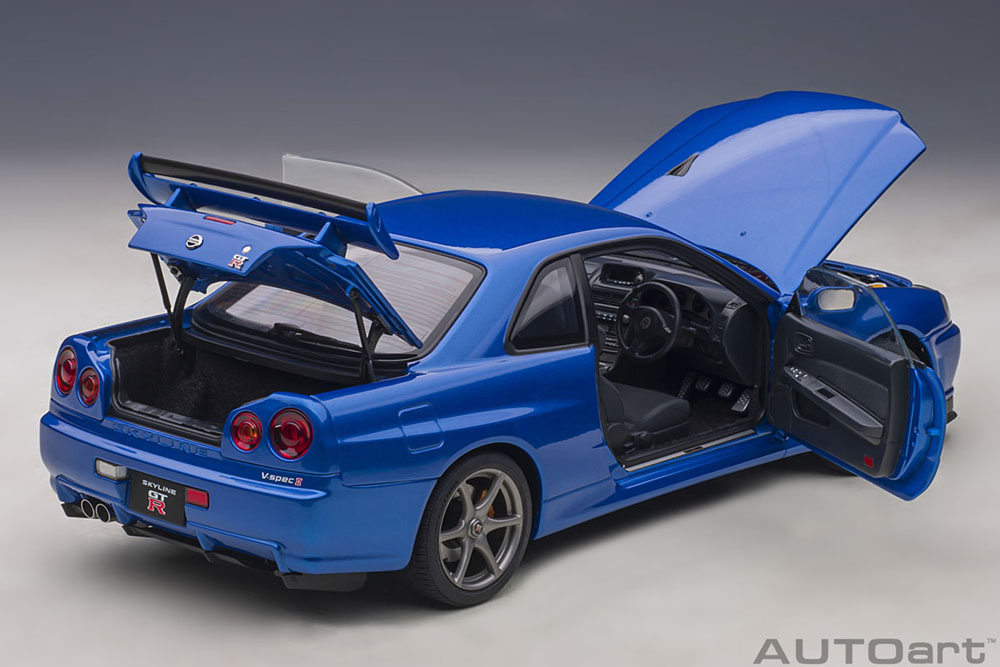 1/18 日産 スカイライン GT-R （R34） Vスペック II （ベイサイド