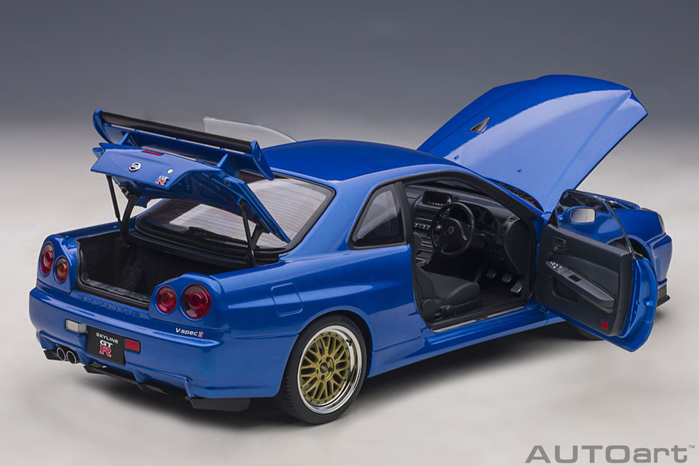 1/18 スカイライン GT-R(R34) Vスペック II BBS LM ホイール 