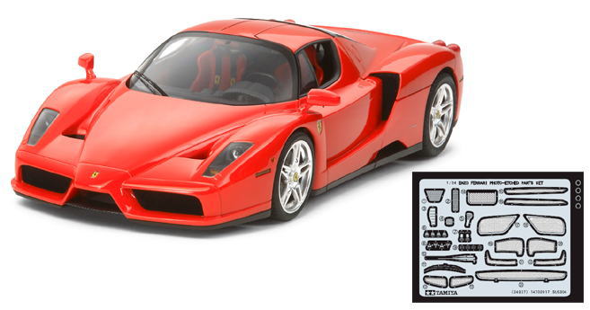 最大15％セット割1/24 タミヤ　ENZO　Ferrari　エッチングパーツ　カーボンデカール フェラーリ