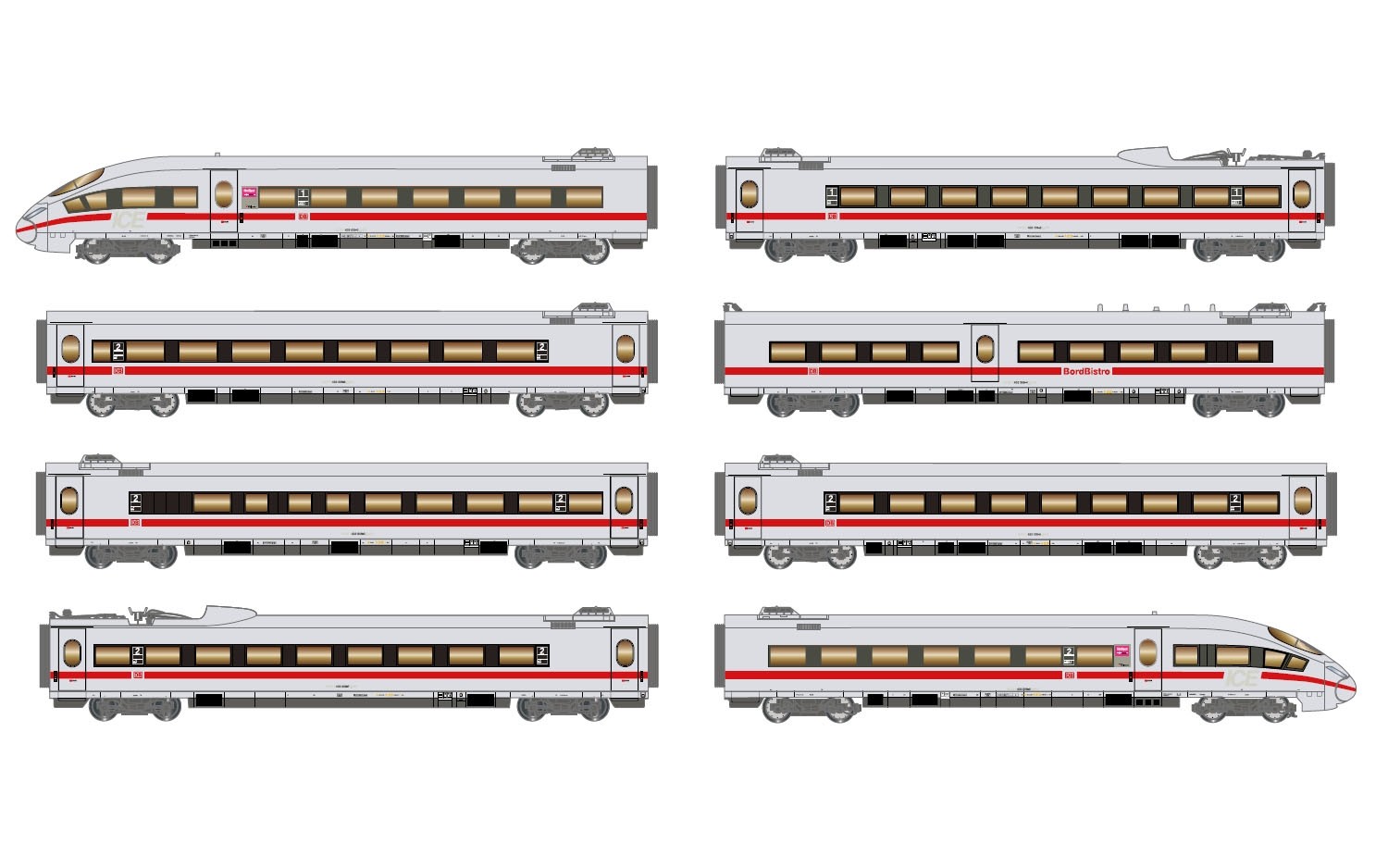 ARNOLD HN2416 DB ( ドイツ鉄道 ) ICE3 Class403 8両セット N